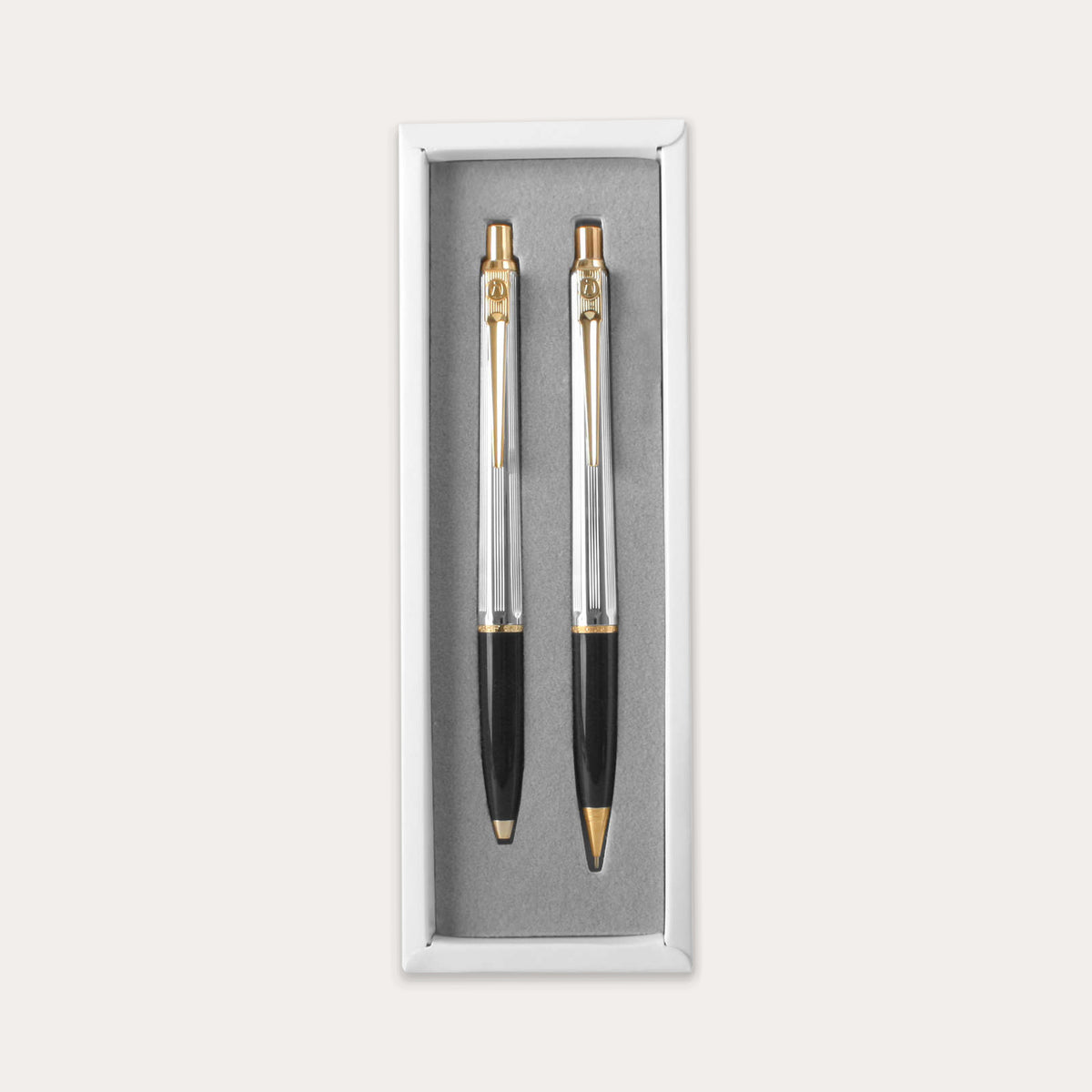 Kuglepen Epoca Medalist Set 0,7 mm sort