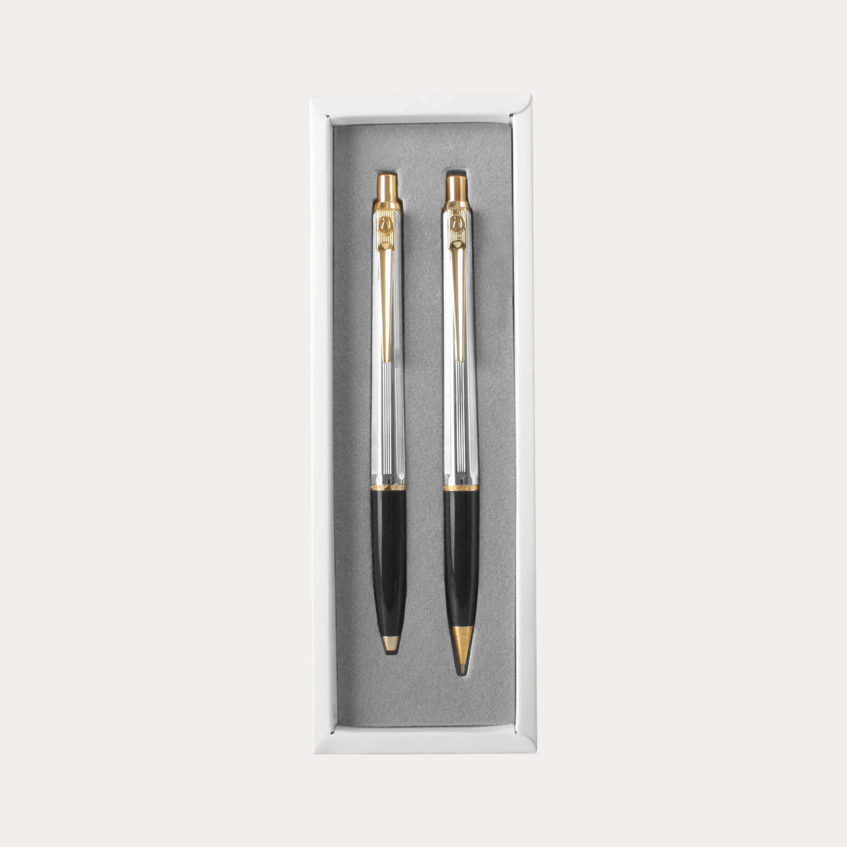 Kuglepen Epoca Medalist Set 0,7 mm sort