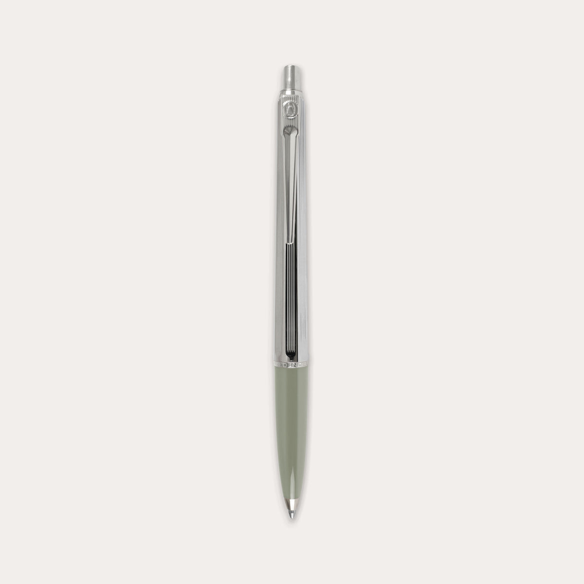 Ballpoint pen Epoca Chrome olive green