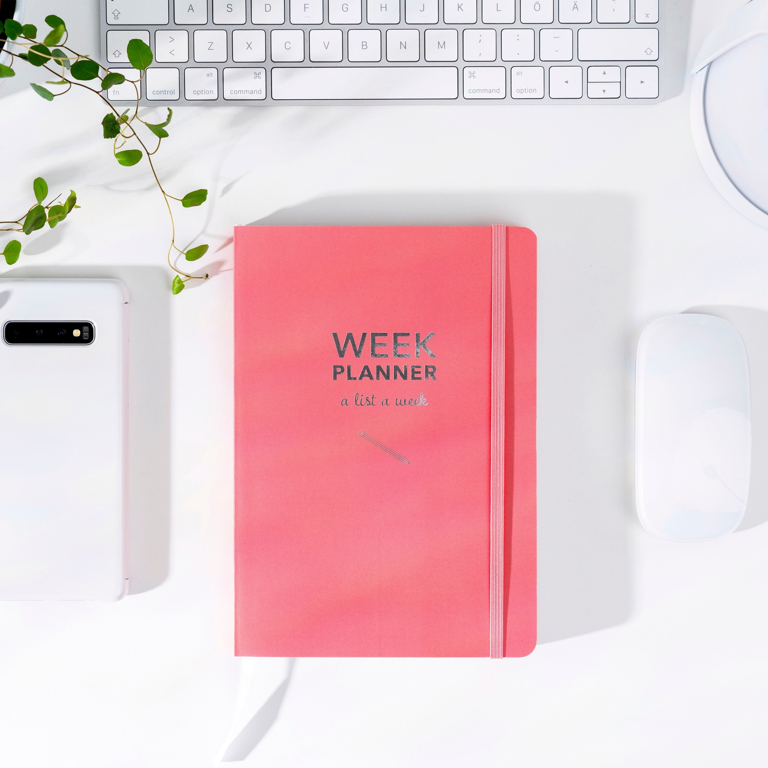 Week Planner pink kalender udateret