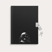 Diary with lock Black