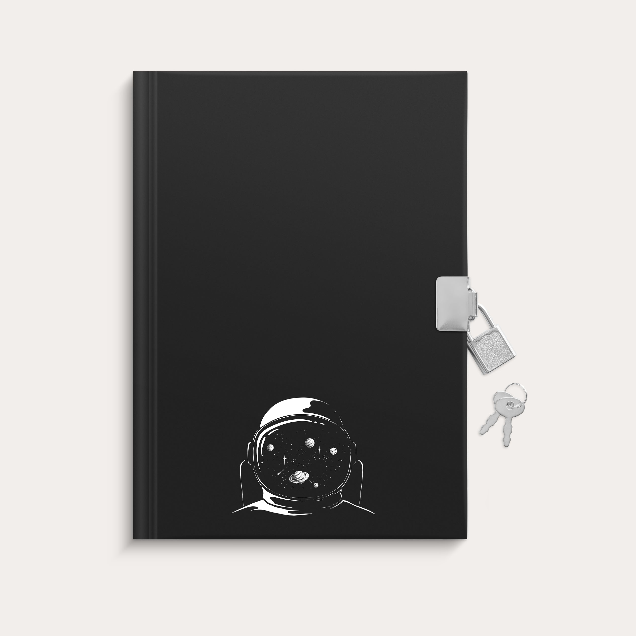 Diary with lock black