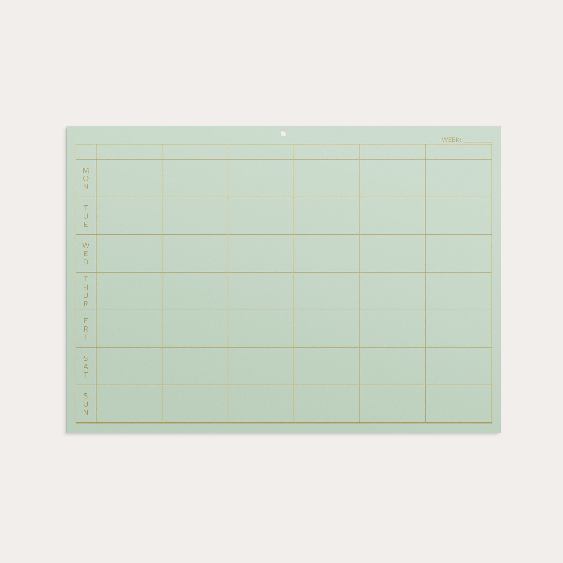 Weekly planner Color – detail view