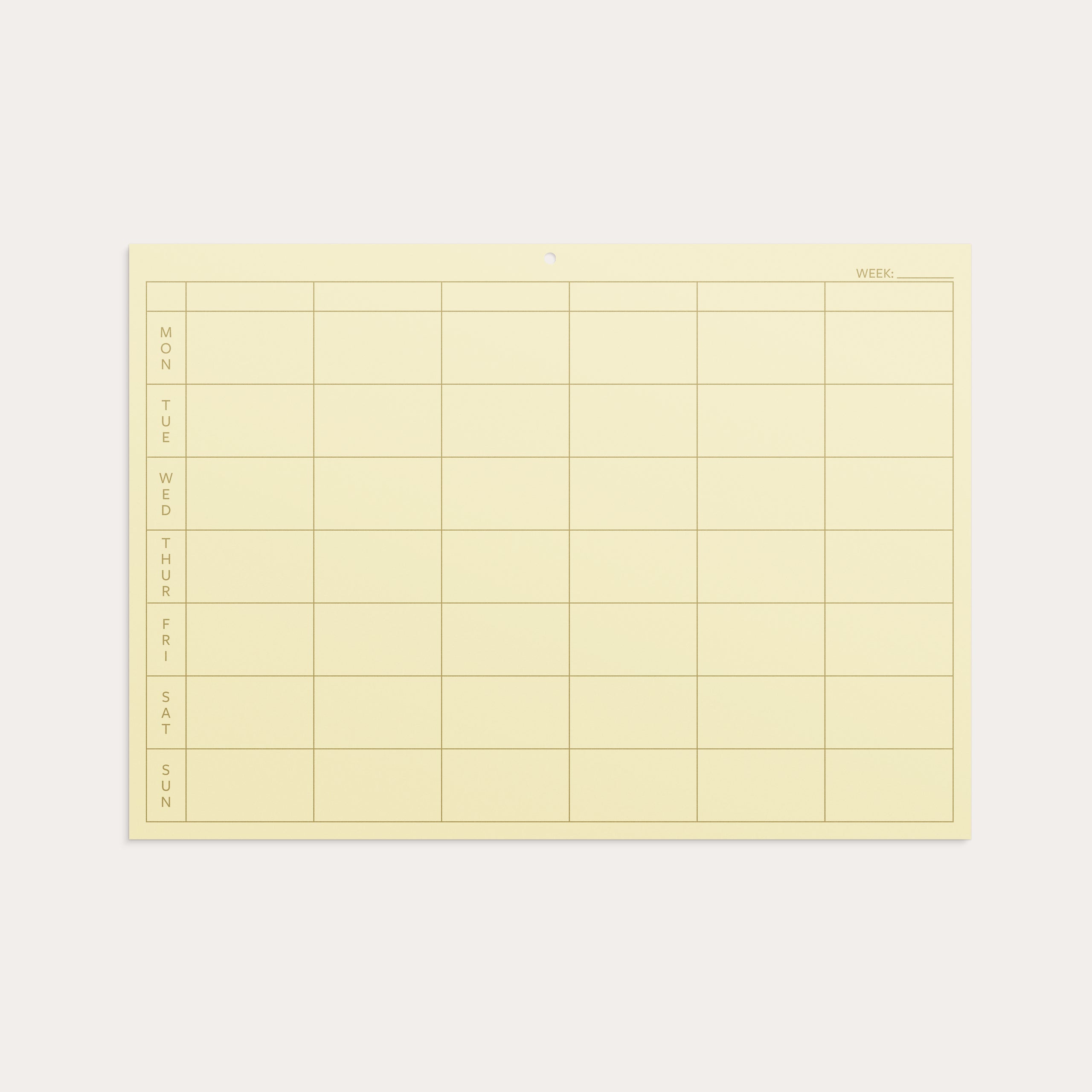 Weekly planner Color – detail view