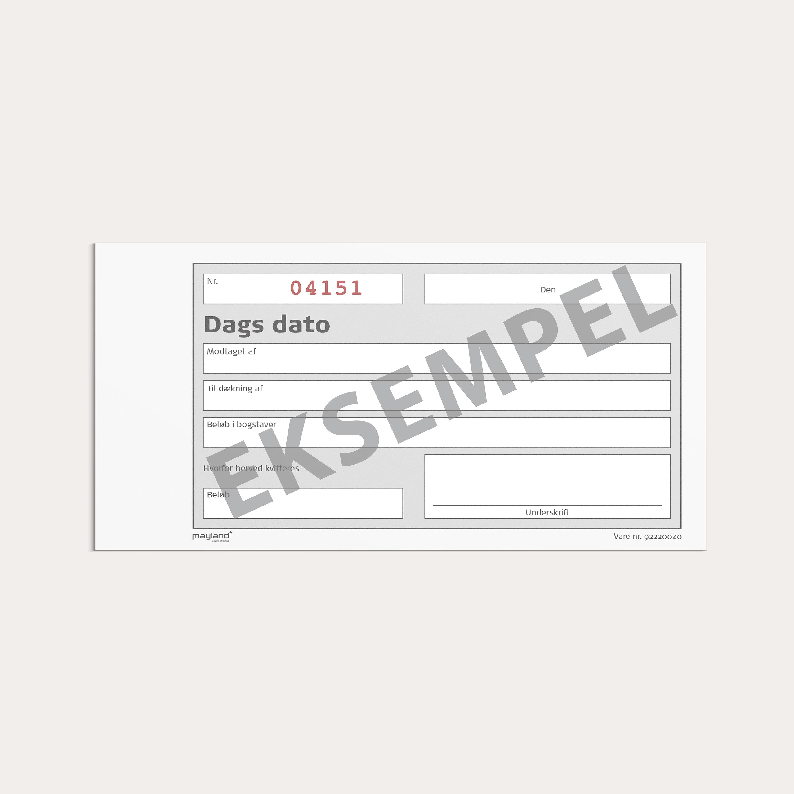 Dags Dato lille 2 x 50 sider m. kopi