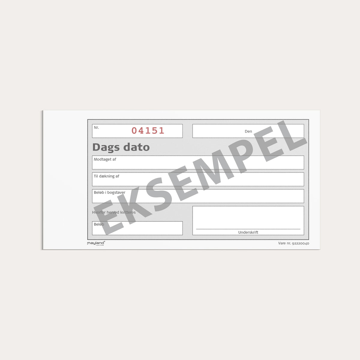 Dags Dato lille 2 x 50 sider m. kopi