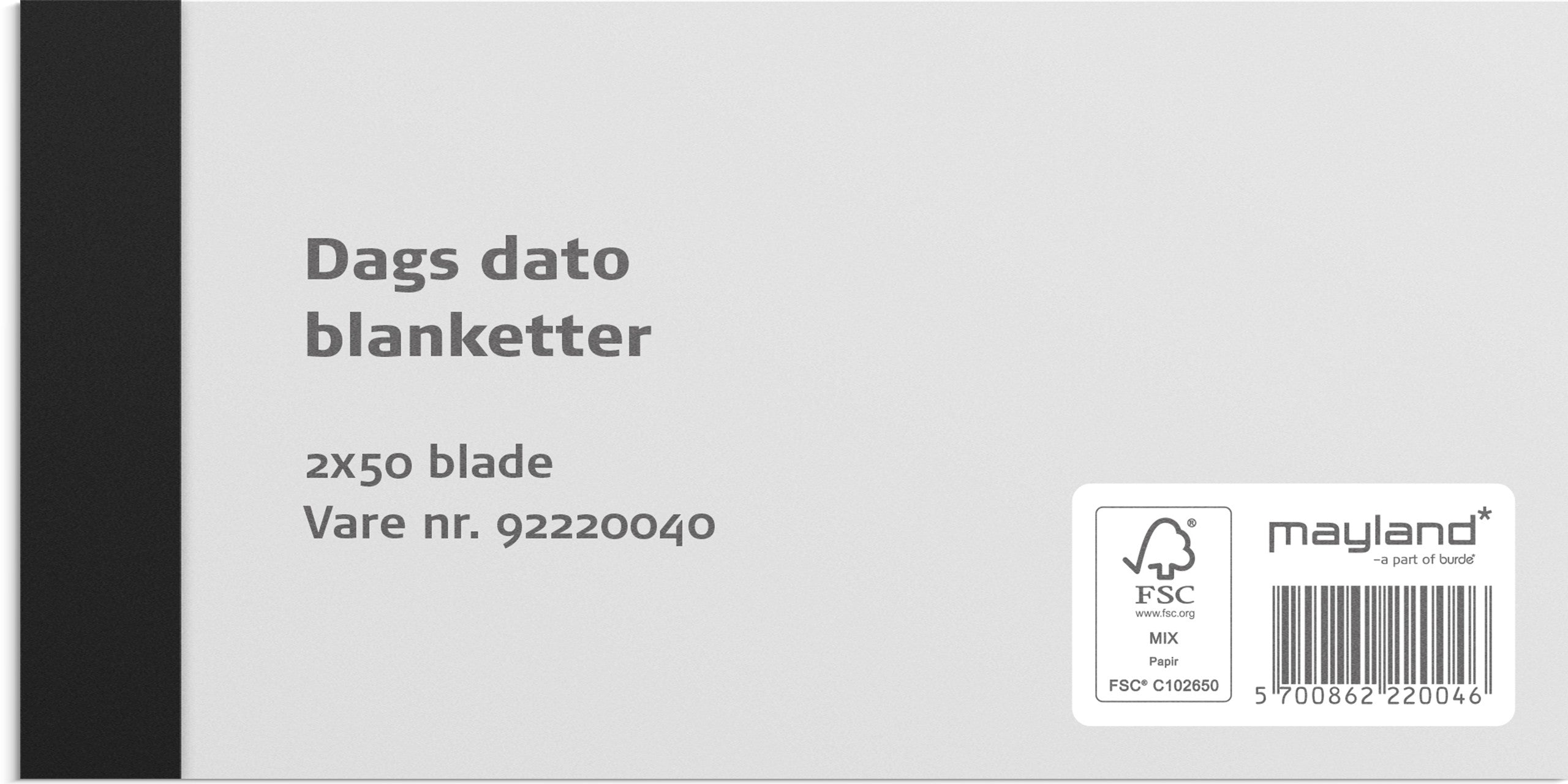 Dags Dato lille 2 x 50 sider m. kopi