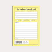 Telefonbesked højformat 100 sider