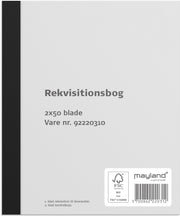 Rekvisitionsbog 2 x 50 sider m. kopi