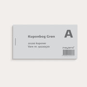 Kuponbog grøn 2 x 100 stk.