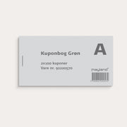 Kuponbog grøn 2 x 100 stk.
