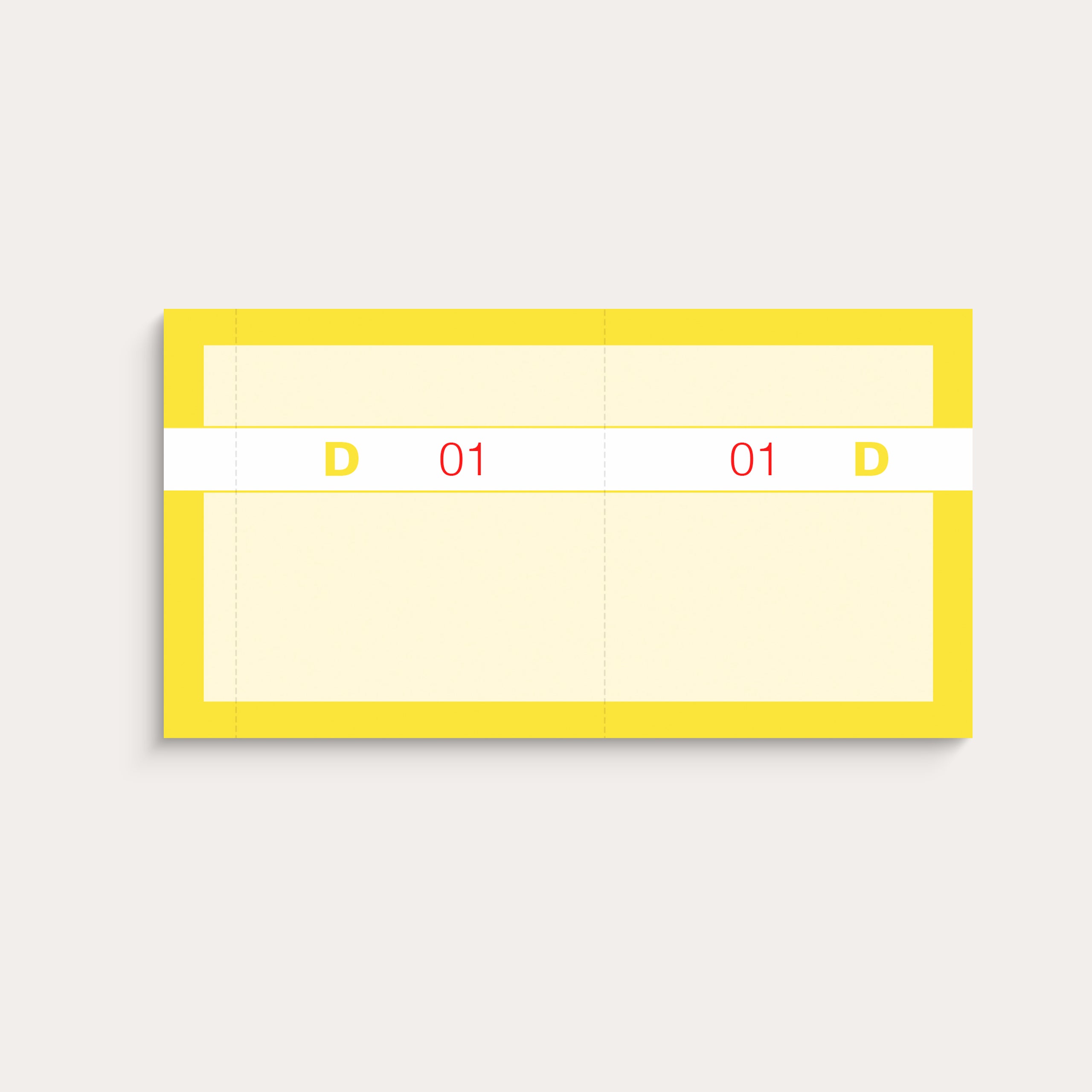 Kuponbog gul 2 x 100 stk.