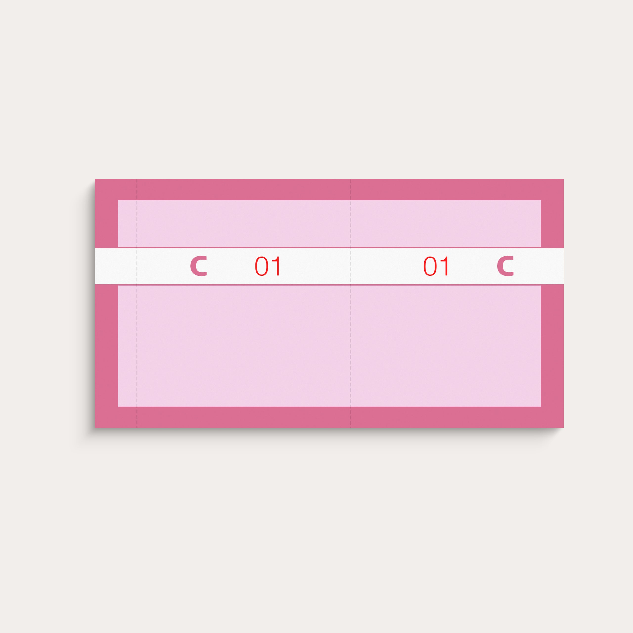 Kuponbog rosa 2 x 100 stk.