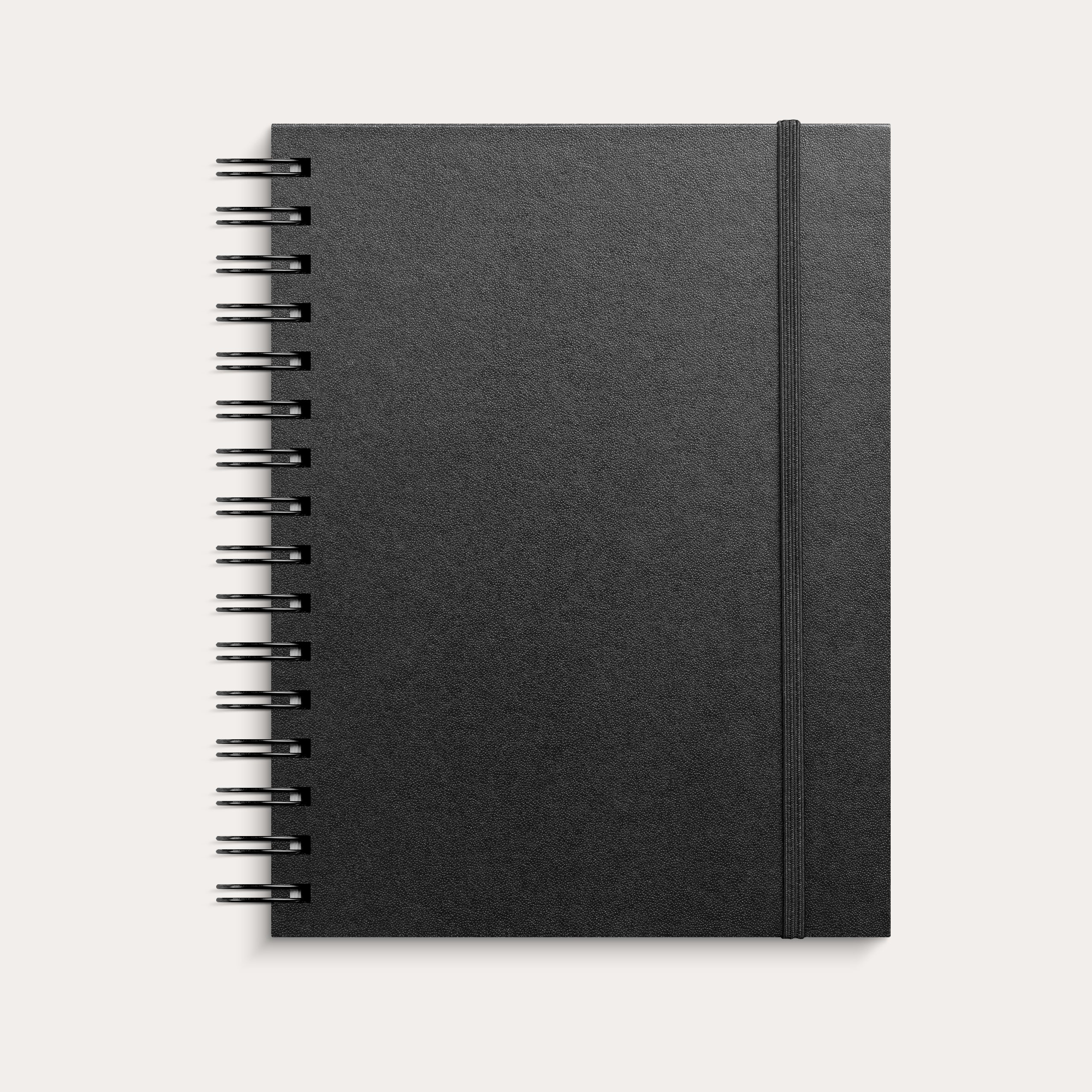 Skitseblok A5 sort kunstskind