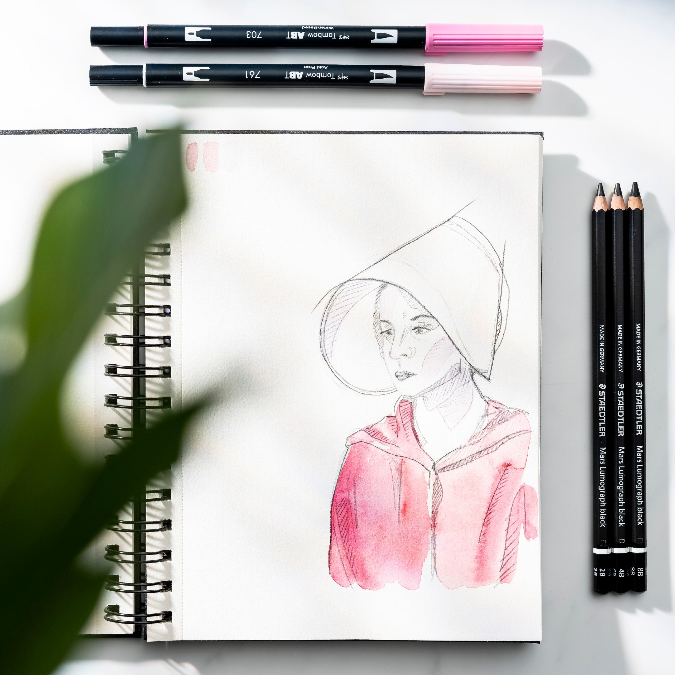 Skitseblok A5 sort kunstskind