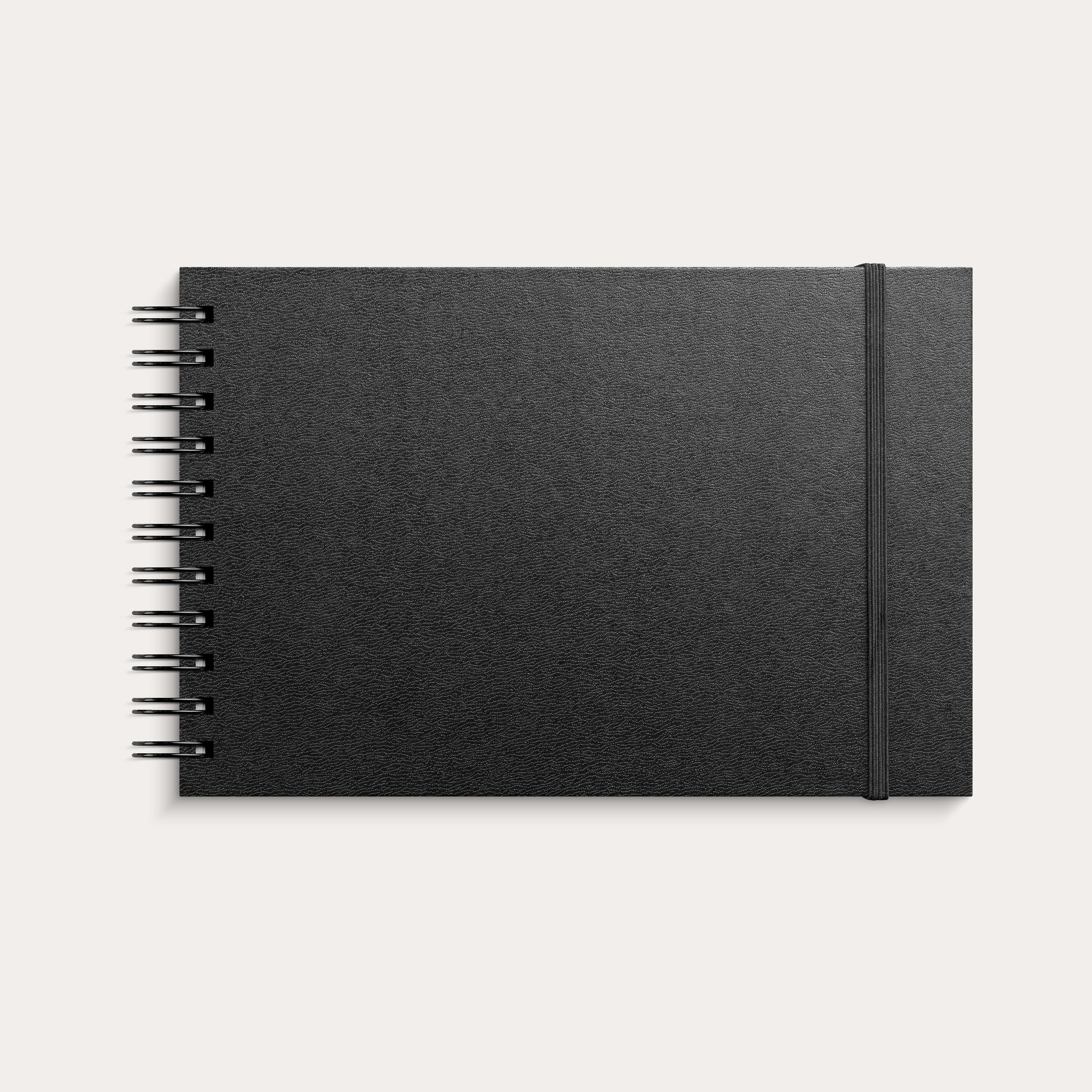 Skitseblok A5L sort kunstskind