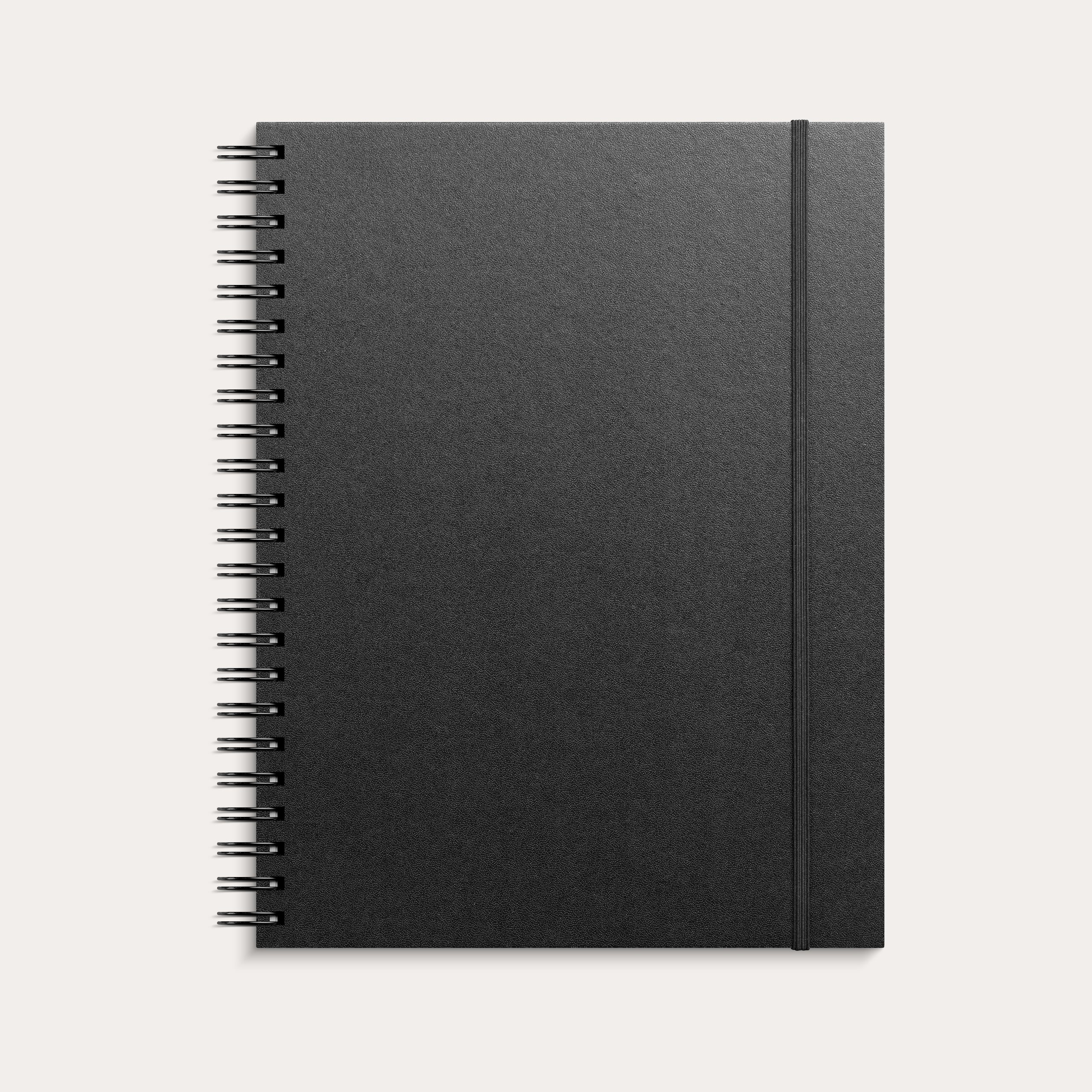 Skitseblok A4 sort kunstskind