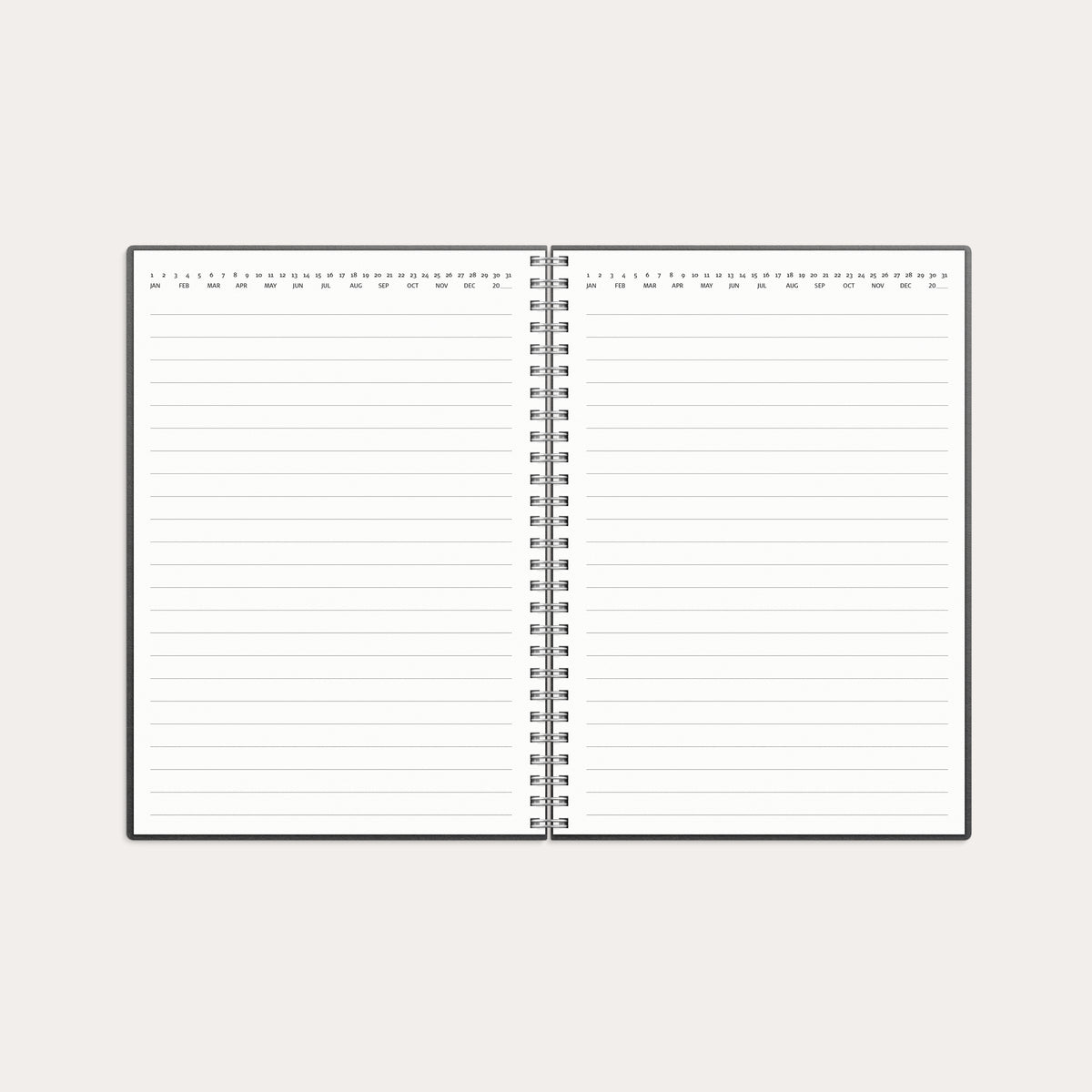 Notesbog A5 refill sort