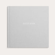 Guest book textile grey