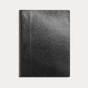 Omslag svart konstläder A5
