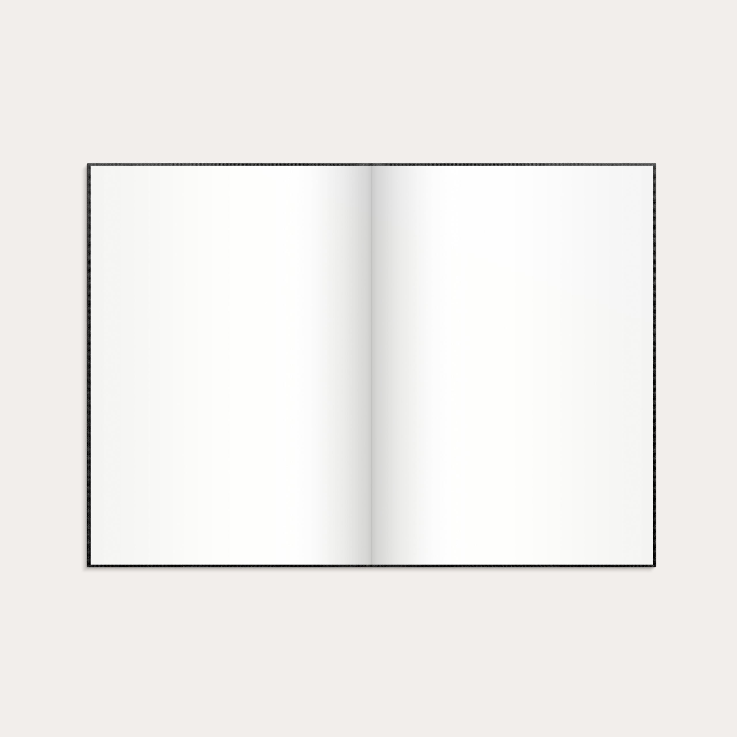 Anteckningsbok svart linnetextil olinj A4