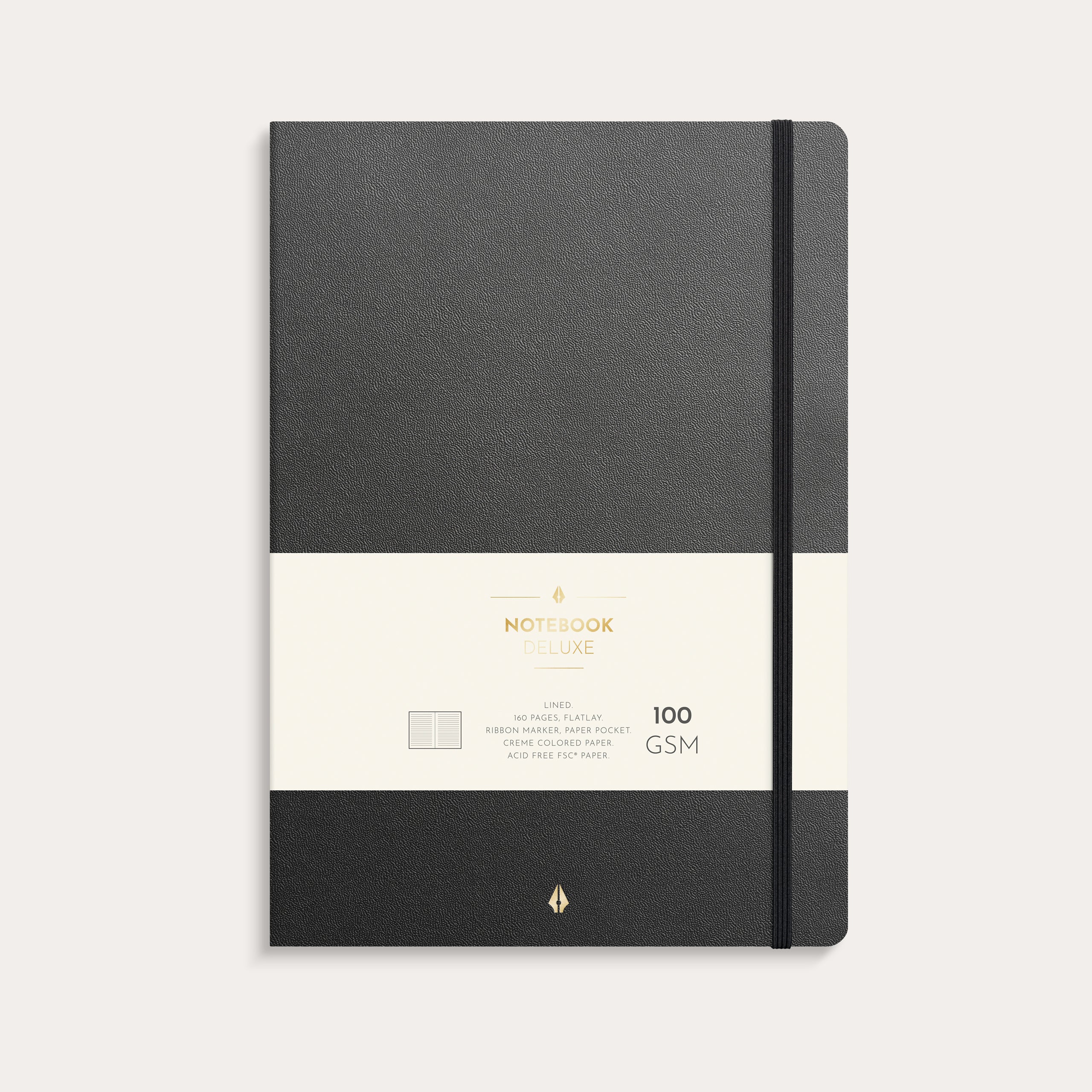 Notebook Deluxe B5 black