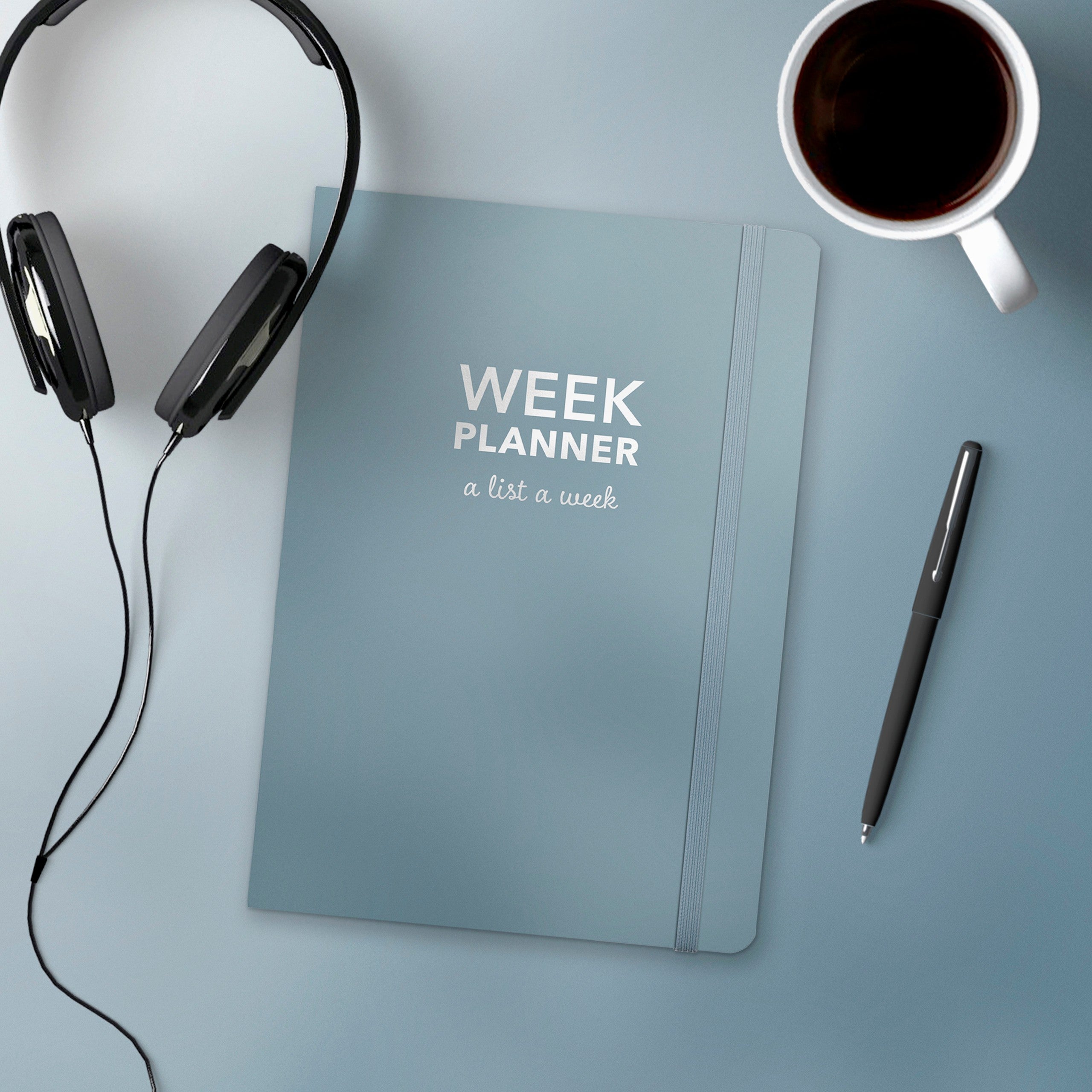 Week Planner blue kalender udateret
