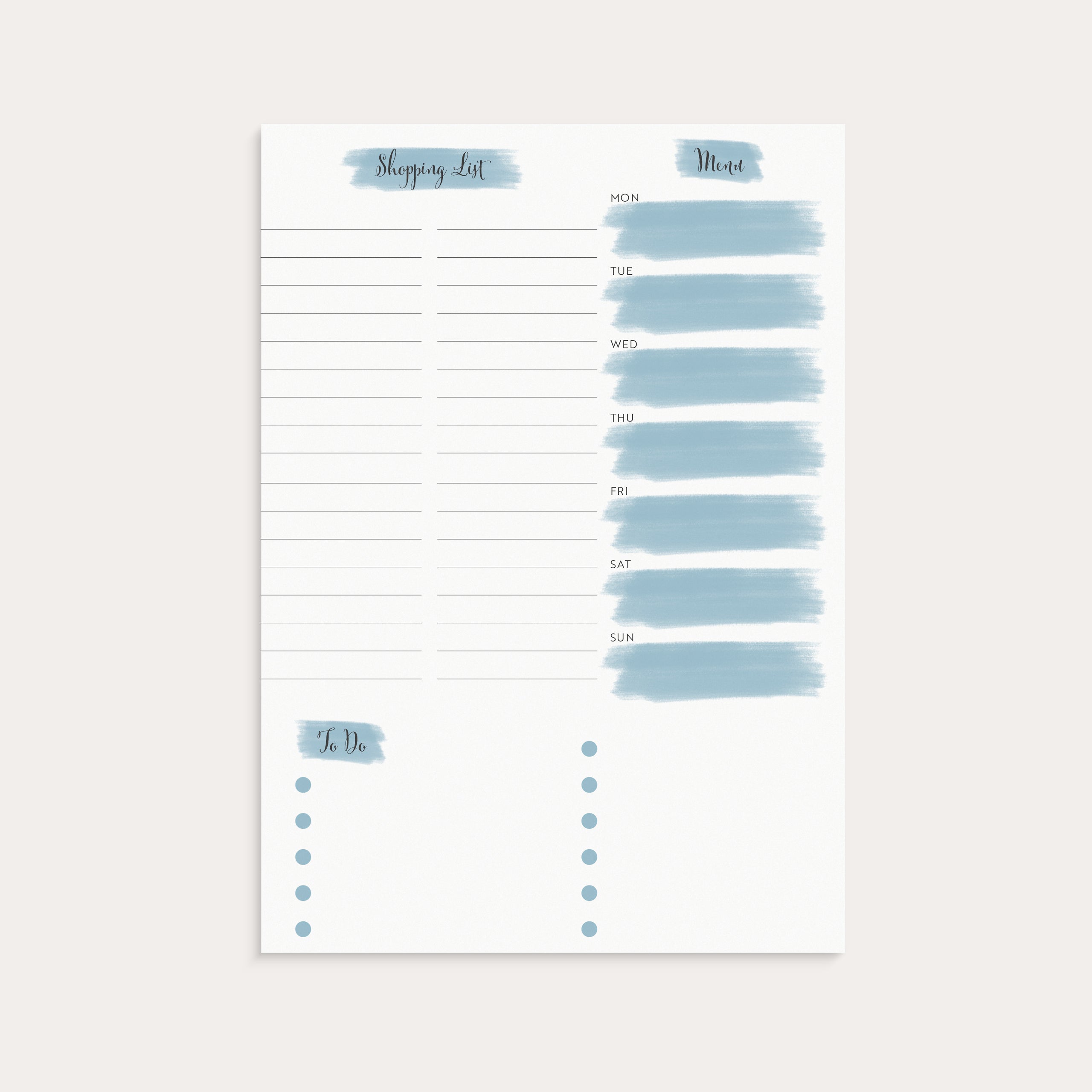 Planner Pad Life Organizer