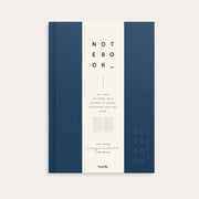 Notebook Textile dark blue lined A5