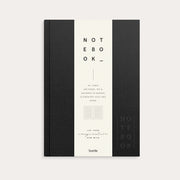 Notebook Textile black lined A5