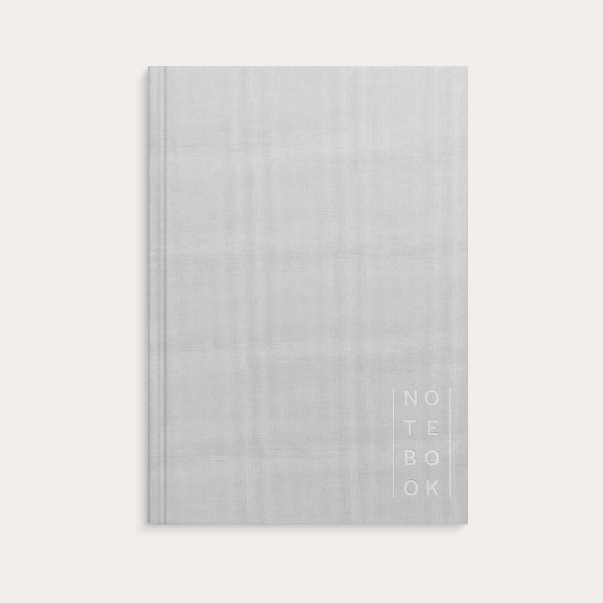 Notebook A5 Textile Light Grey