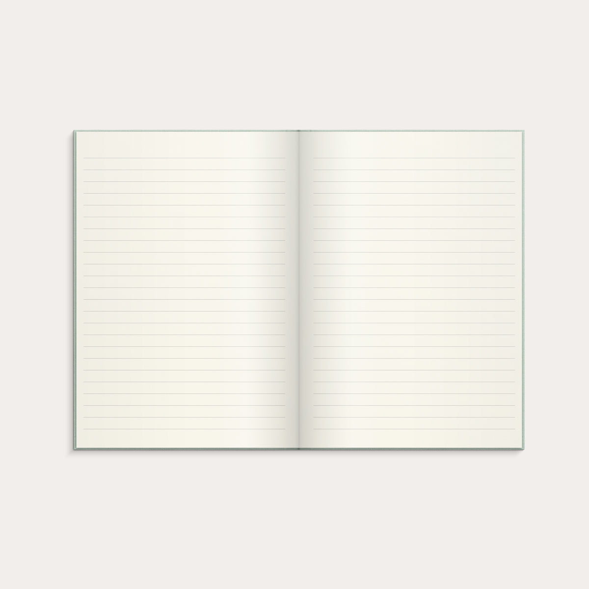 Notebook Textile green lined A5