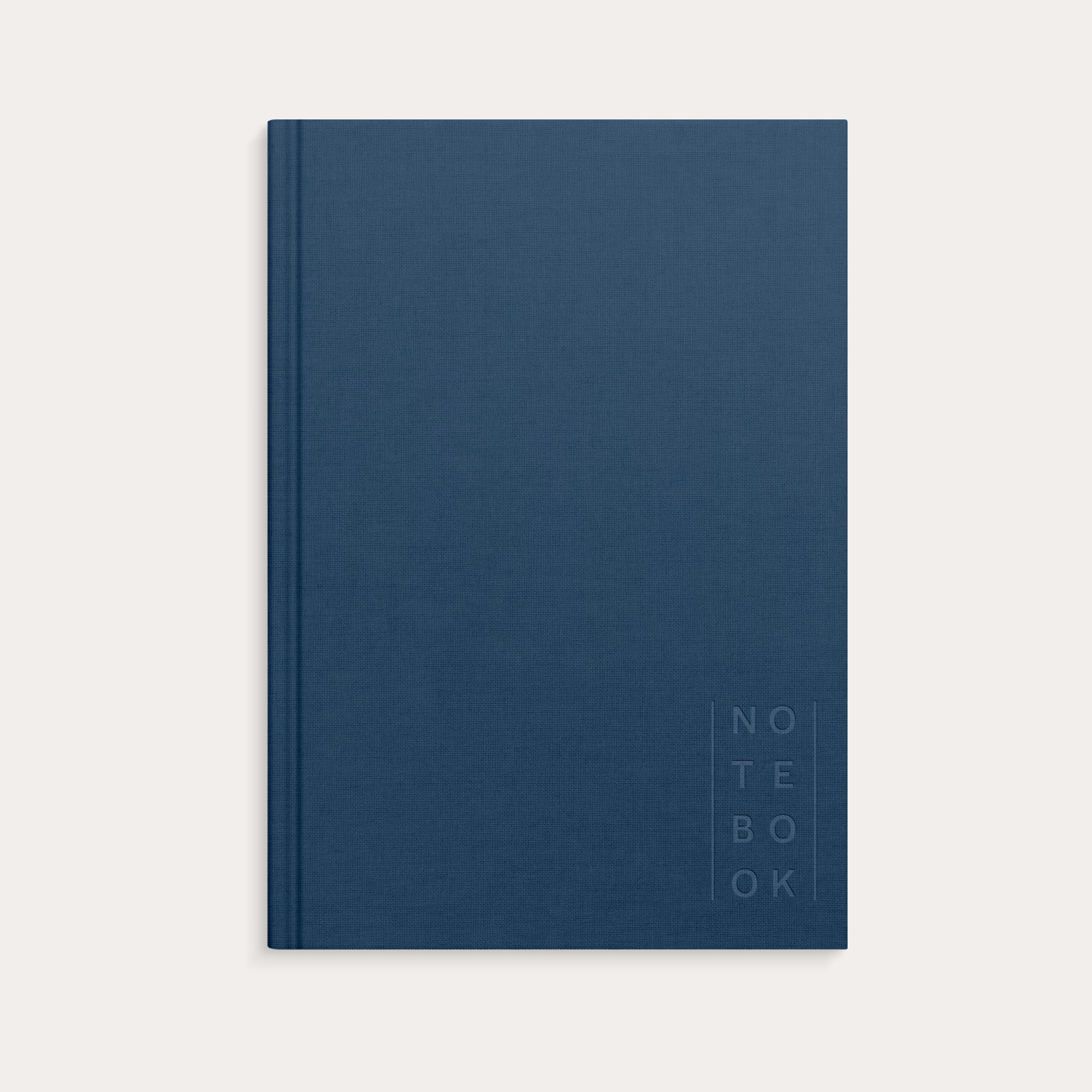 Notebook Textile dark blue blank A5