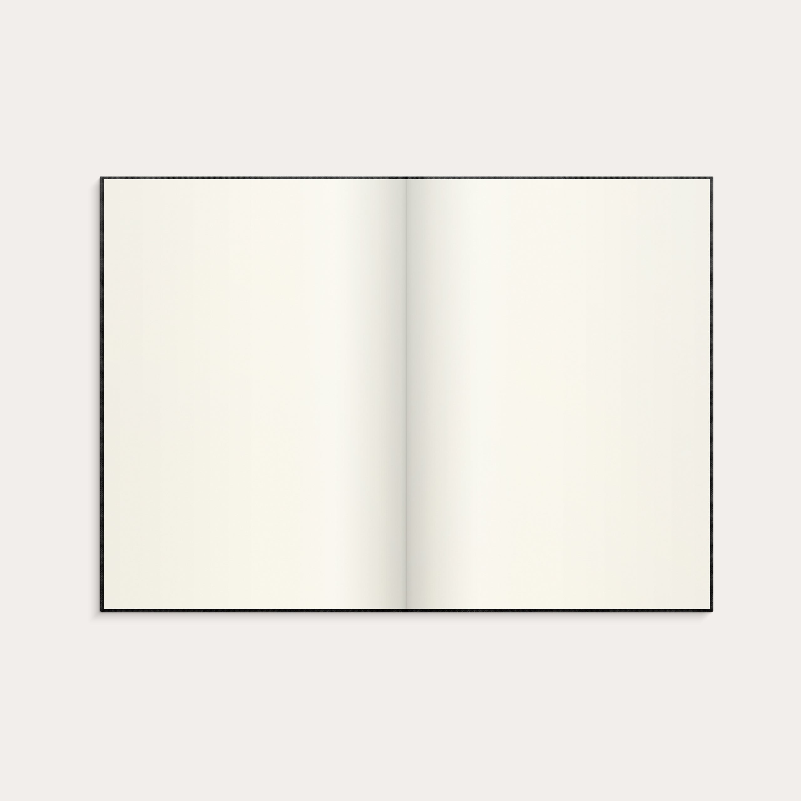 Notebook Textile black blank A5