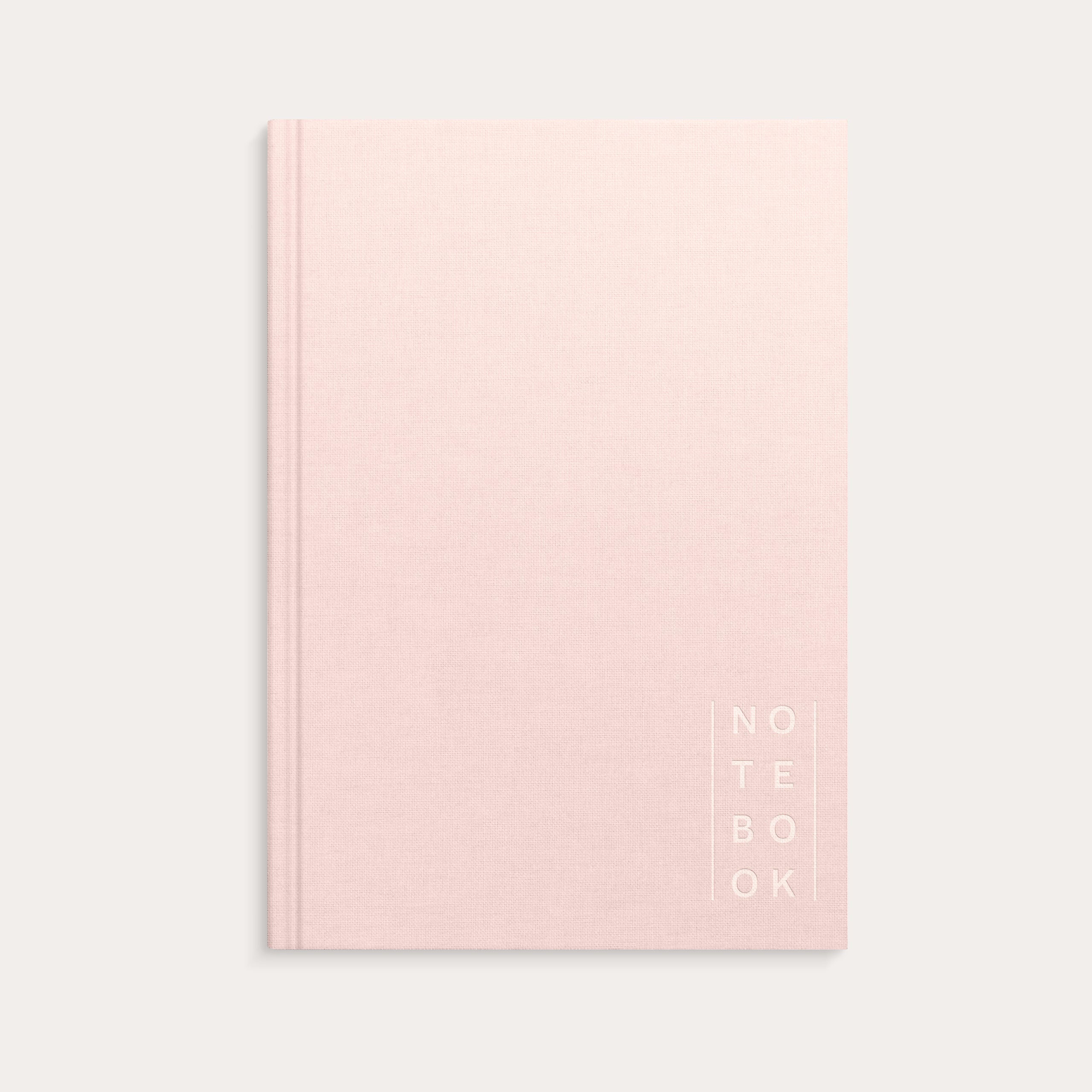 Notebook Textile pink blank A5