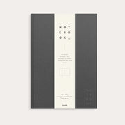 Notebook Textile dark grey blank A4