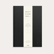 Notebook Textile black blank A4