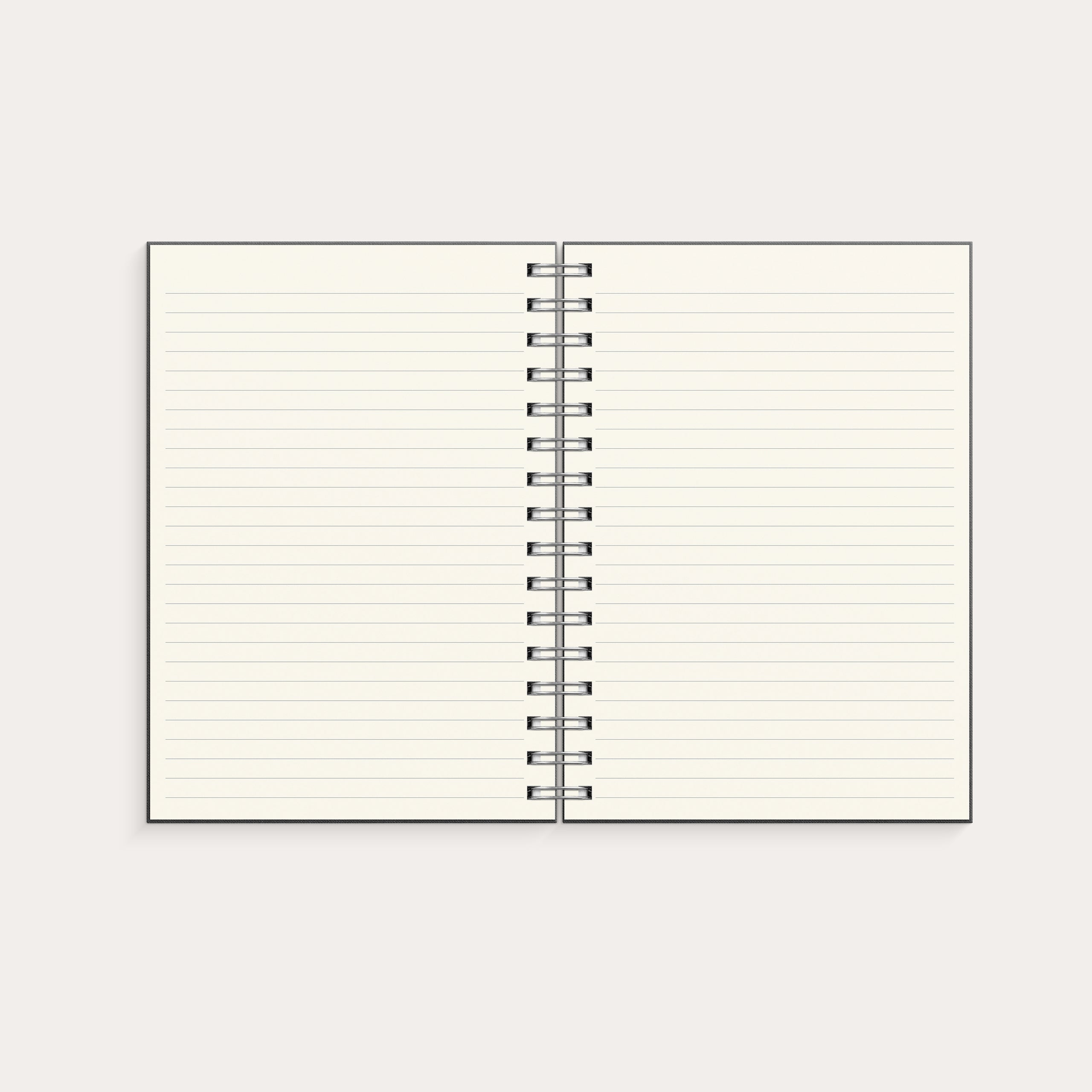 Notebook Textile dark grey lined A5