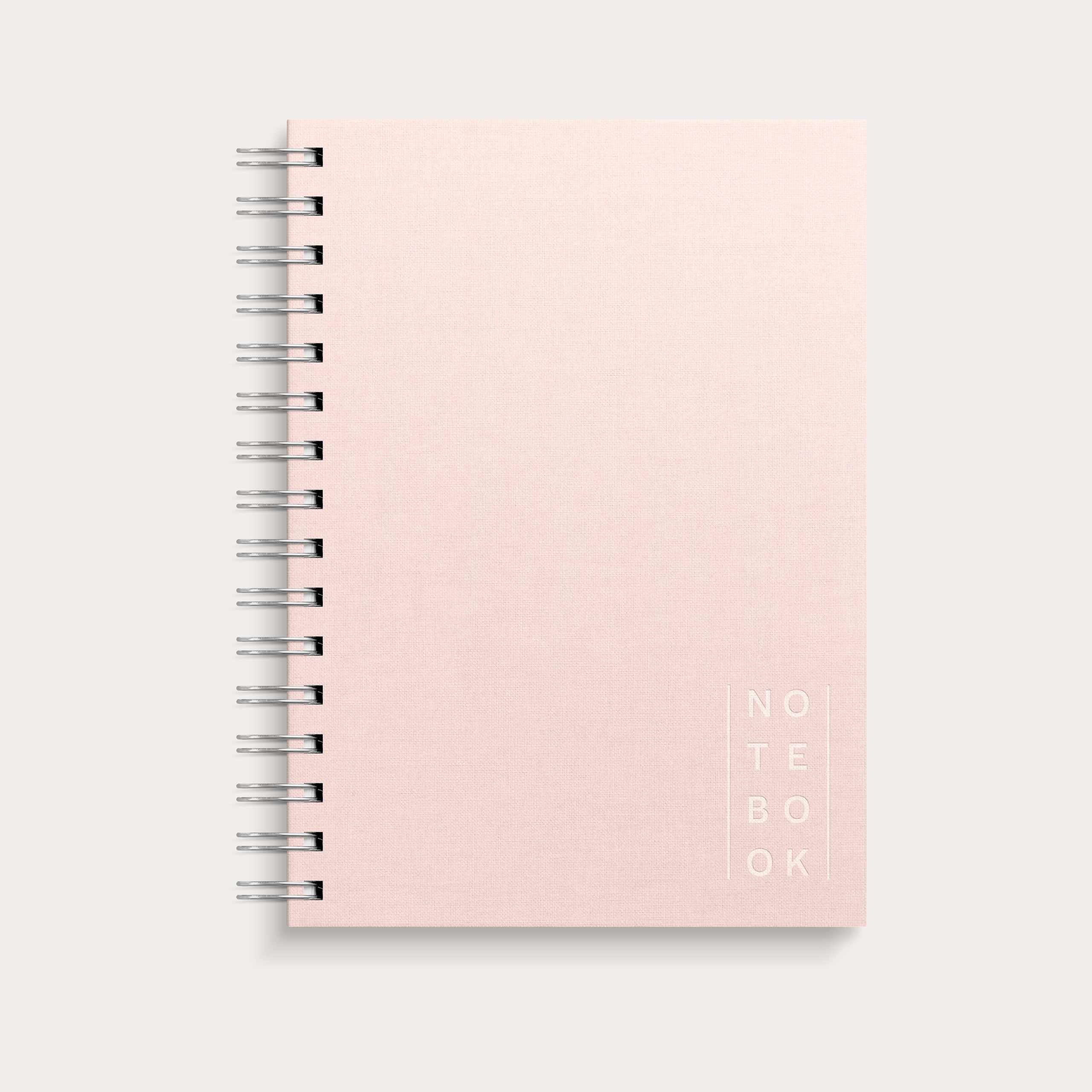 Notebook Textile pink lined A5