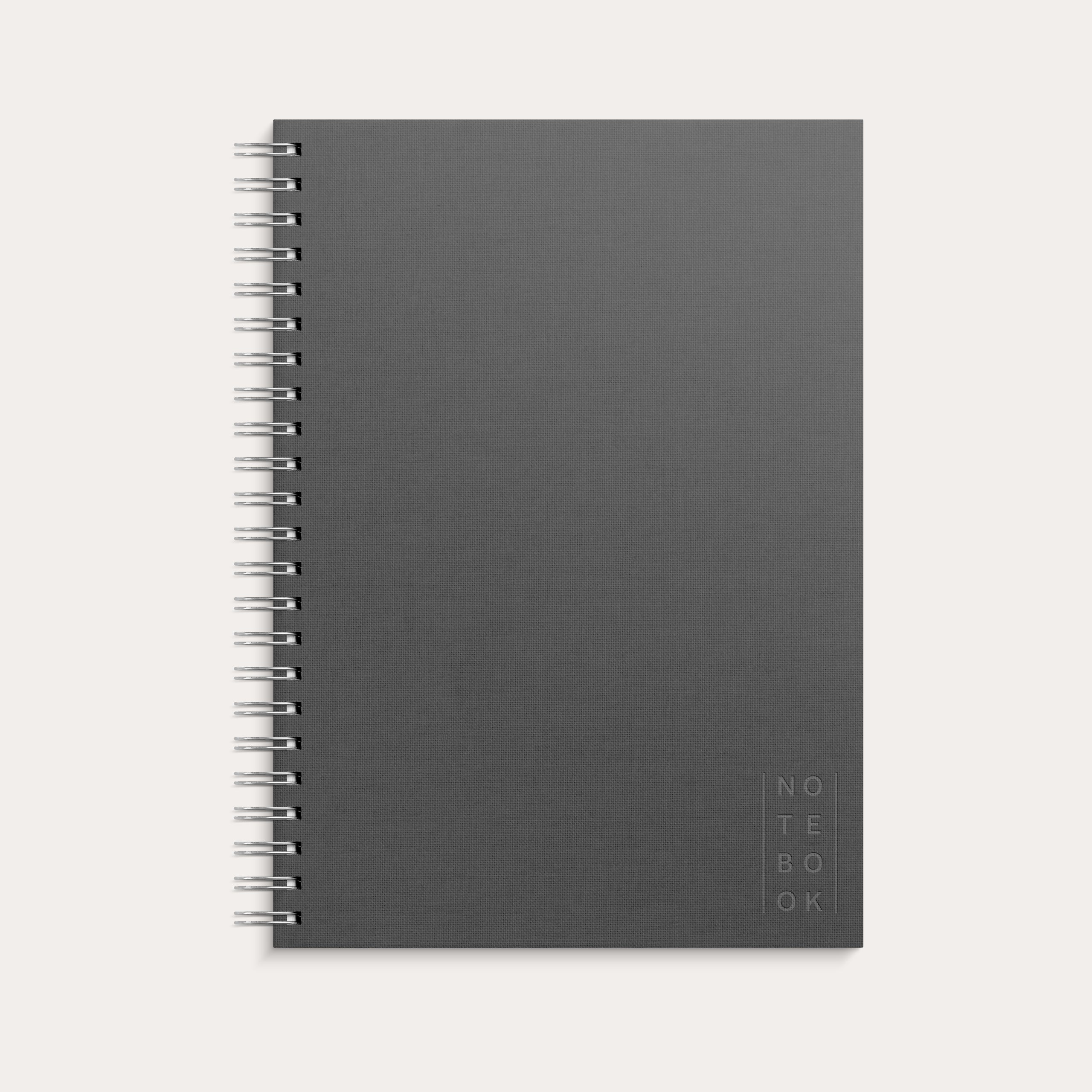 Notebook A4 Textile Dark Grey