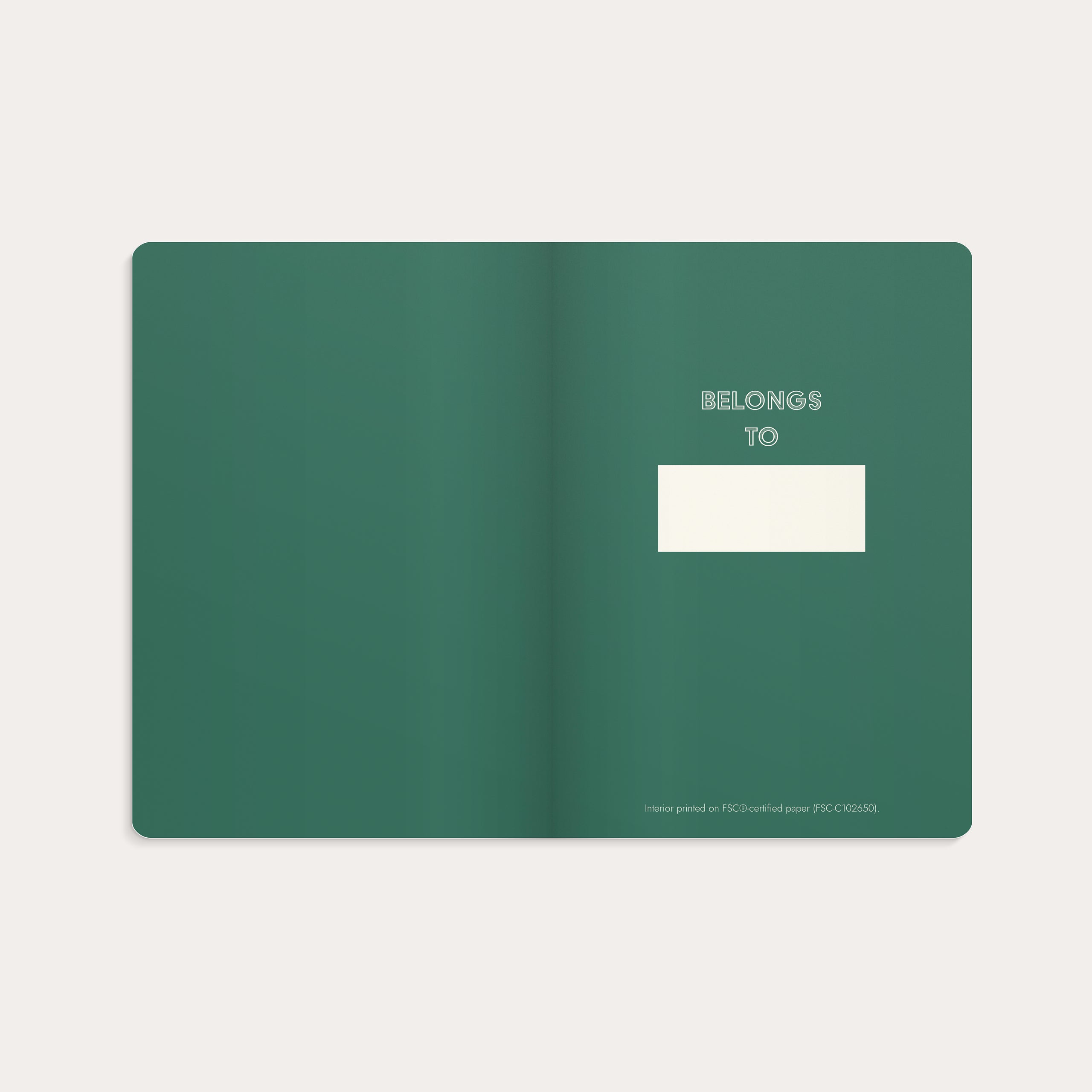 Notebook A5 Deluxe Dark Green