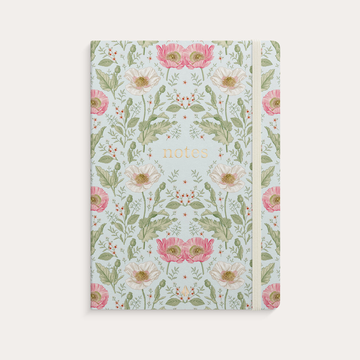 Notebook Deluxe A5 blue flower