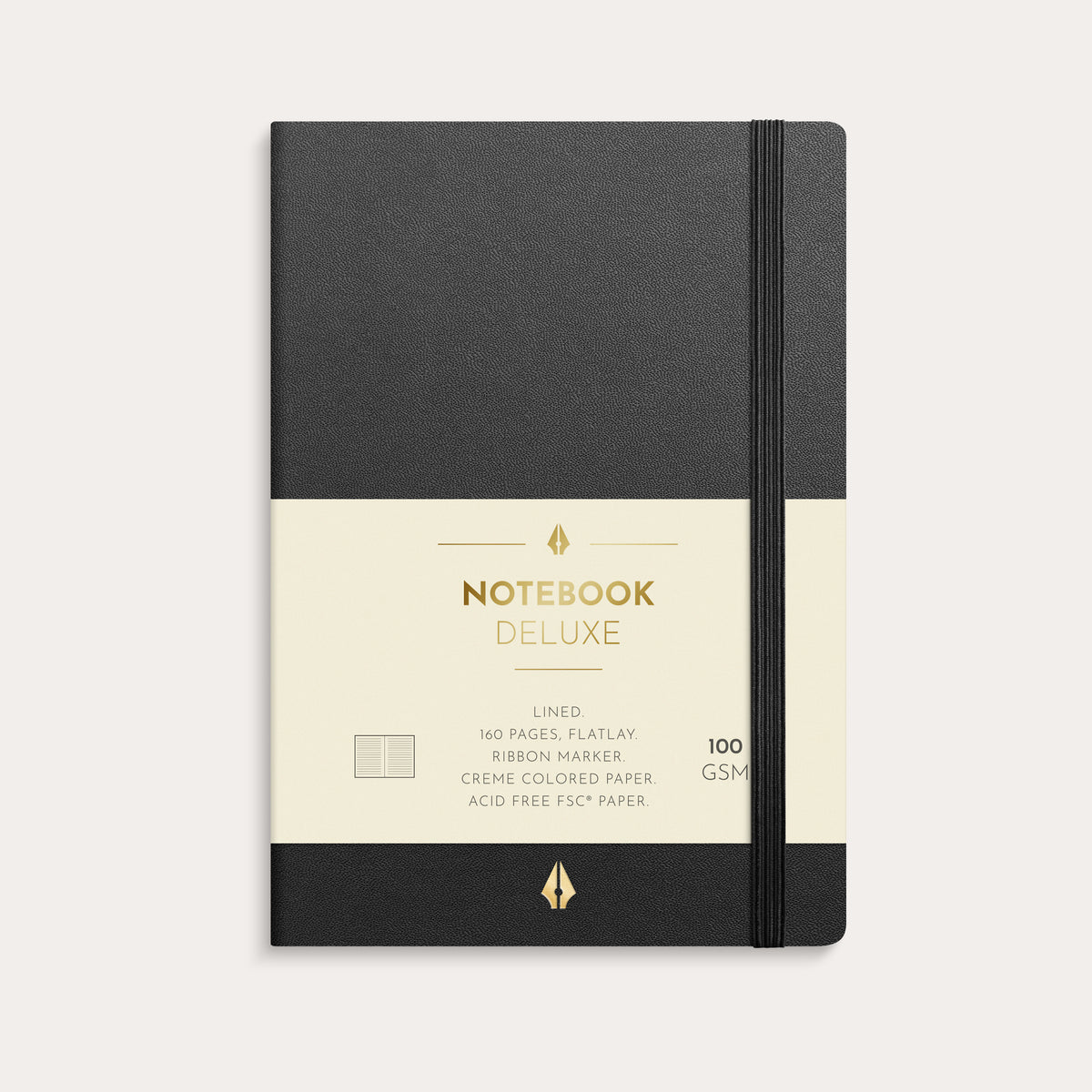 Notebook Deluxe A6 black