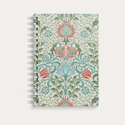 Notebook A5 Blue and Green Flowers