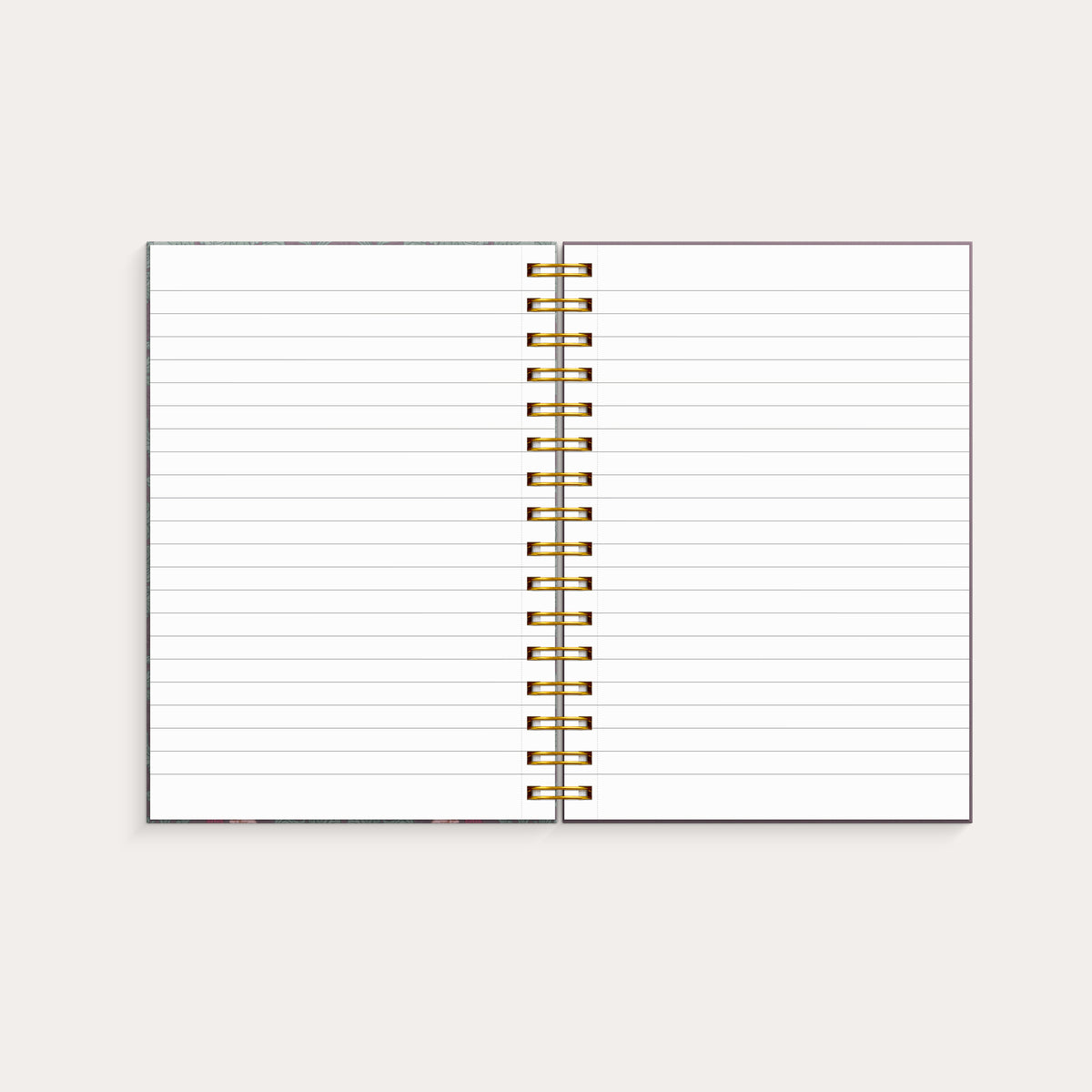Notebook A5 burgundy flowers