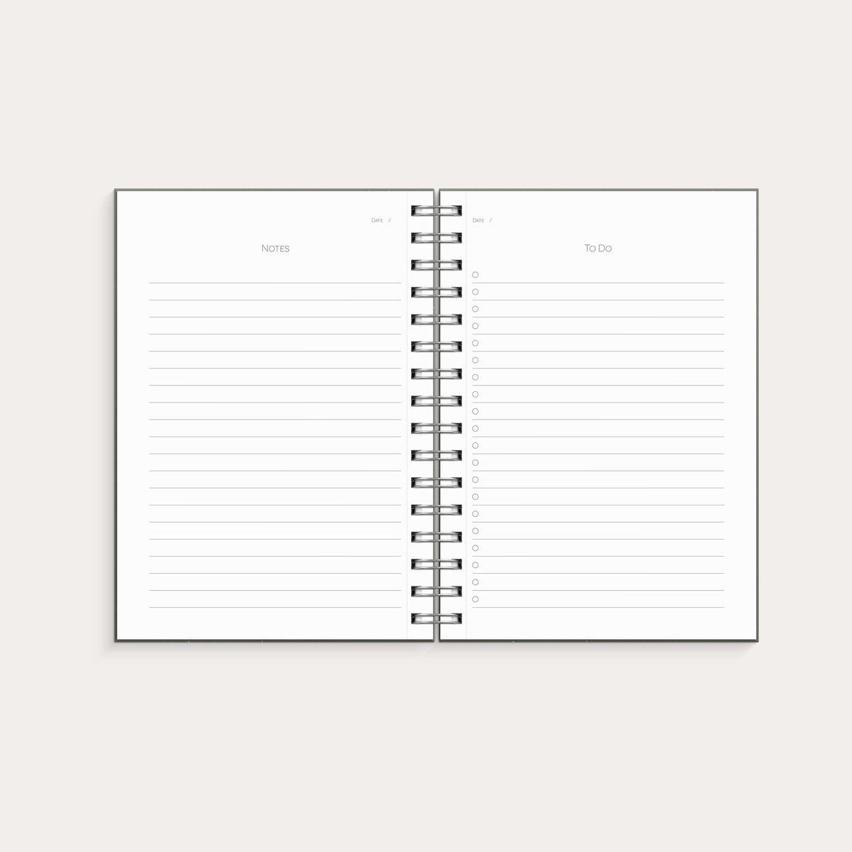 Notebook & To Do's A5 green