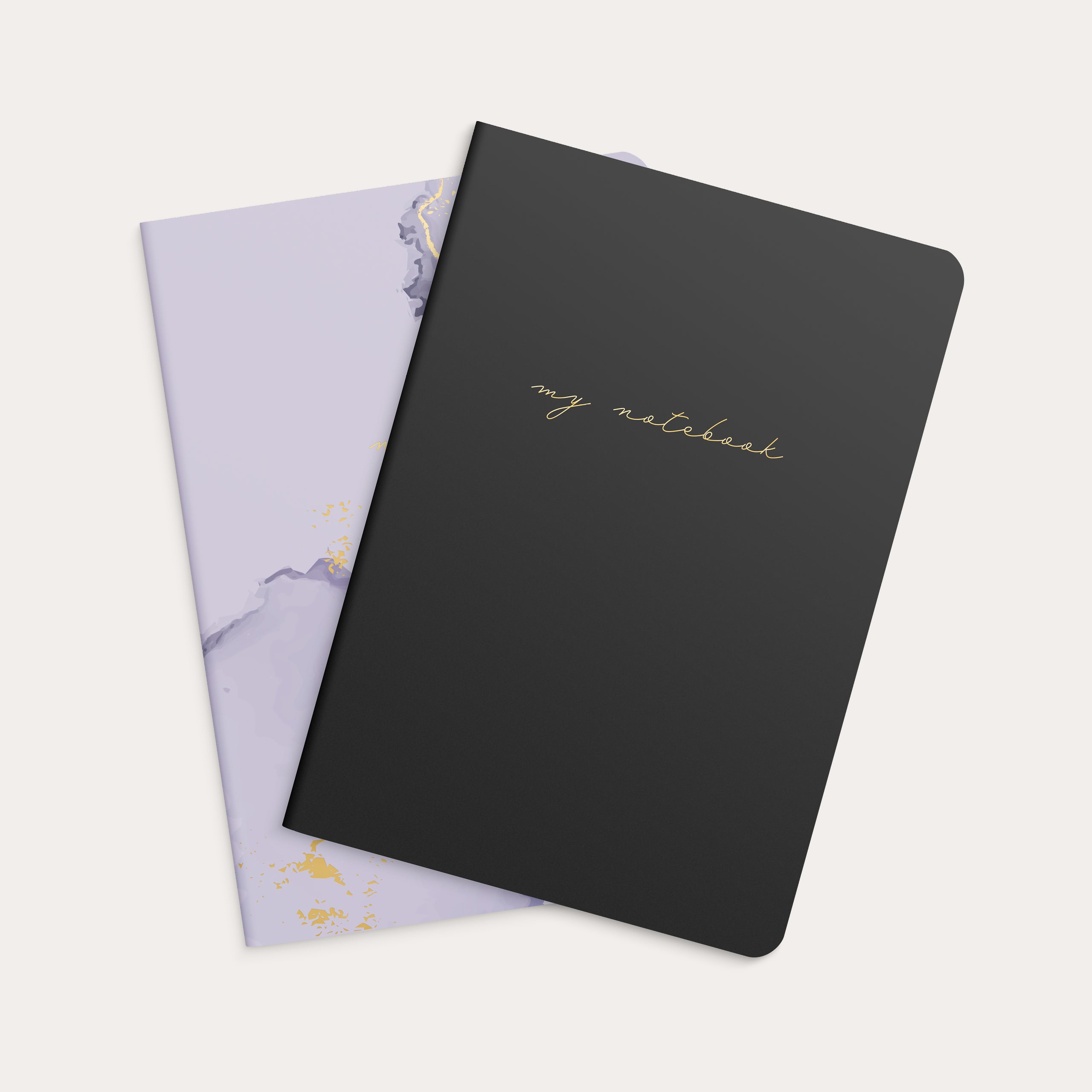 Notebook Lilac & Black 2 pack