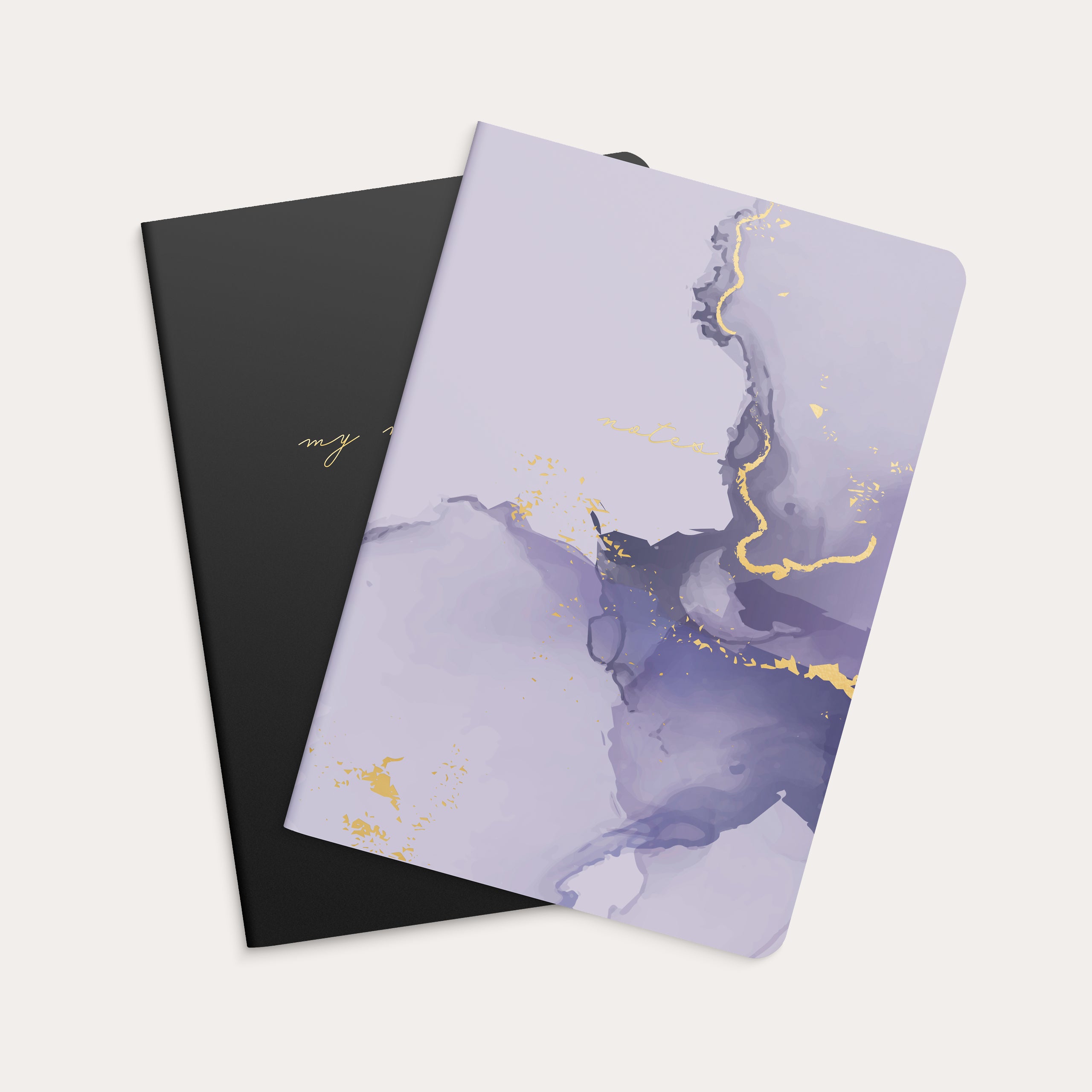 Notebook Lilac & Black 2 pack