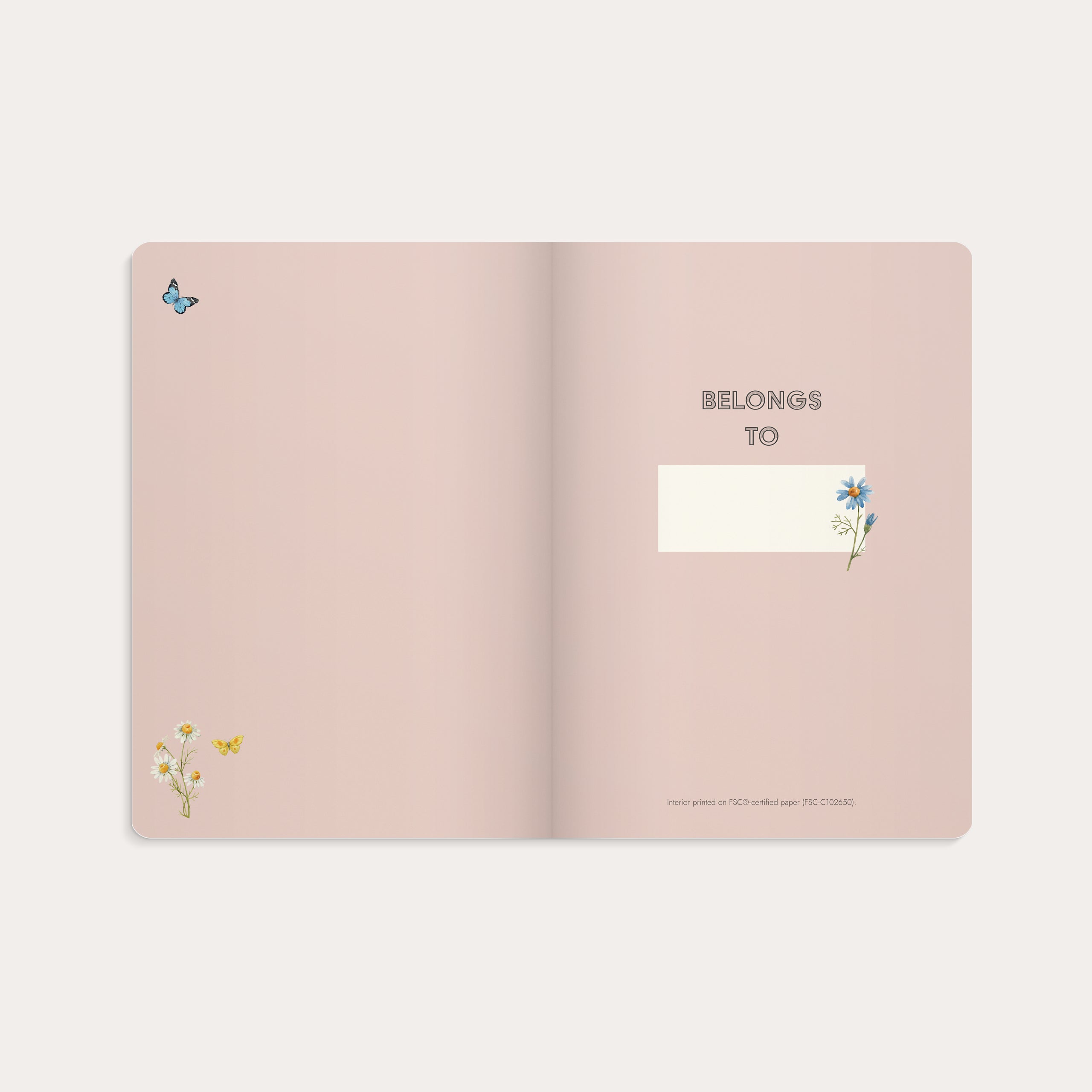 Notebook Deluxe A5 Pink Meadow