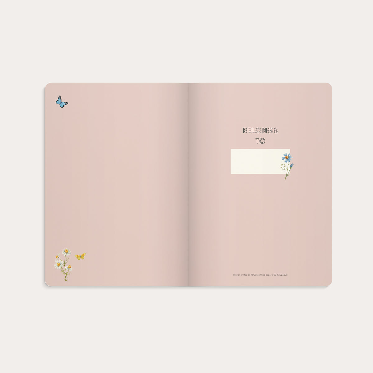 Notebook B5 Deluxe Pink Meadow